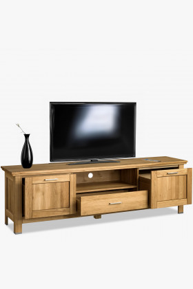 Massive Eichen-TV-Kommode Alexandra Typ 25 aus 100% massivem Eichenholz